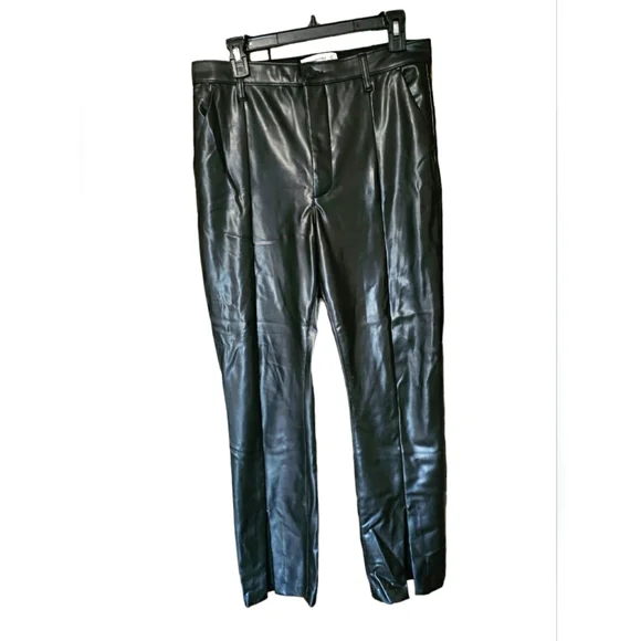 Abercrombie & Fitch Ultra High Rise Skinny Vegan Faux Leather Pants Soft - Picture 2 of 12